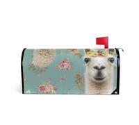 Copertura decorativa della cassetta postale blu del fiore di alpaca per le coperture uniche della cassetta postale di vacanza di Patrick copertura magnetica di dimensioni standard para buzon