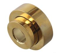 Copertura decorativa in rame con altezza retrattile regolabile per soffioni, progettata per resistere alla ruggine e migliorare l'aspetto del dispositivo da bagno (oro)