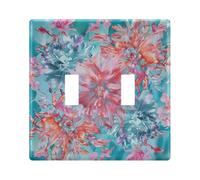 Copertura decorativa per interruttore a 2 gang di dimensioni standard copri interruttore della luce piastra da parete infrangibile policarbonato Thermopl 11,4 cm H x 11,6 cm L per decoratore