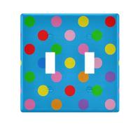 Copertura decorativa per interruttore della luce 2 finiture lucide copri interruttore della luce piastra da parete infrangibile in policarbonato Thermopl 11,4 cm H x 11,6 cm L per decoratore