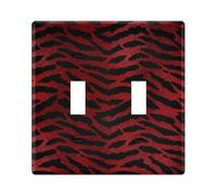 Copertura decorativa per interruttore della luce, 2 gang di dimensioni standard, copri prese e piastre interruttori infrangibili in policarbonato Thermopl 11,4 cm H x 11,6 cm L per decoratore