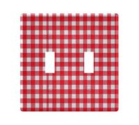 Copertura decorativa per interruttore della luce a 2 gang dimensioni standard copri interruttori da parete infrangibile in policarbonato Thermopl 11,4 cm H x 16,2 cm L per decoratore interruttore