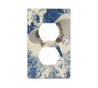 Copertura decorativa per interruttore della luce a tesa larga, stile vintage, per giovane donna, 1 banda, per cucina, camera da letto, bagno, dimensioni 7 x 11,4 cm