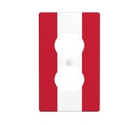 Copertura decorativa per interruttore della luce con bandiera austriaca, 1 banda, per cucina, camera da letto, bagno, dimensioni 7 x 11,4 cm
