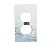 Copertura decorativa per interruttore della luce con donna che nuota nel mare, 1 banda, per cucina, camera da letto, bagno, dimensioni 7 x 11,4 cm