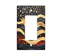 Copertura decorativa per interruttore della luce con draghi occidentali, 1 banda, a bilanciere singolo, vintage, a strisce colorate, per cucina e bagno, decorazione con animali