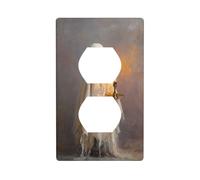 Copertura decorativa per interruttore della luce con fantasma vintage che tiene una candela accesa 1 gang piastra da parete per cucina stanza bagno dimensioni 7 x 11,4 cm