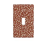 Copertura decorativa per interruttore della luce con motivo a semi tratteggiati a pois cremosi 1 banda piastra da parete per cucina, fattoria, camera da letto, bagno, decorazione artistica