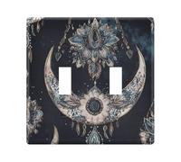 Copertura decorativa per interruttore della luce, doppia dimensione standard, copri presa e piastre interruttori infrangibili in policarbonato Thermopl 11,4 cm H x 16,2 cm L per decoratore