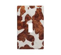 Copertura decorativa per interruttore della luce in tessuto stampa mucca singola piastra da parete 1 banda per cucina casa colonica camera da letto bagno decorazione artistica