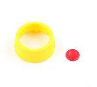 Copertura decorativa per pomello di espulsione SC, per Porsche per CAYENNE per PANAMERA per MACAN 911 Taycan, in plastica ABS, colore: giallo, blu, rosso (giallo)