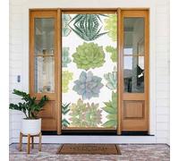 Copertura decorativa per porta con cactus e piante grasse, perfetta per decorazioni natalizie interne ed esterne