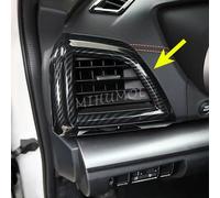 Copertura decorativa per presa d'aria laterale del cruscotto della console centrale in fibra di carbonio per Subaru XV Impreza Crosstrek 2018-2023