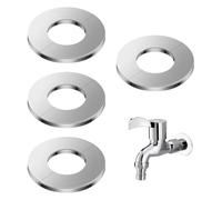 Copertura decorativa per rubinetto, piastra di copertura sanitaria, 4 pezzi, anello per rosette, piastra di copertura per sanitari, piastra per rosette per la decorazione