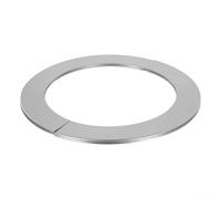 Copertura decorativa per tubo da parete in acciaio inox, design diviso per una semplice installazione, piastra di schermatura cromata per gas per scaldabagno, caldaia, doccia, scarico fognario (160 mm