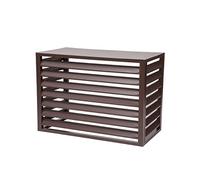 Copertura decorativa per unità AC, Persiane for recinzione della privacy, divisorio for recinzione con persiane autoportanti(Brown,2 3P: L110*W60*H80CM)