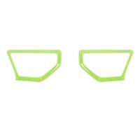 Copertura Decorativa Pulsante CD Auto Per Jeep Per Wrangler JL Per Gladiator JT 2018 2019 Up Accessori Modanatura Interna Auto A Montante Altoparlante Decorazione Anello Di Copertura( Light Green)