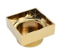 Copertura decorativa quadrata per doccia, resistente alla ruggine e regolabile in altezza, perfetta per trasformare l'aspetto del tuo bagno (oro)