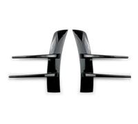 Copertura Decorativa Universale Per Splitter Di Flusso Aspirazione Dell'aria Del Paraurti Anteriore Da 2 Pezzi Auto Minigonne Laterali Inferiori(Nero lucido)