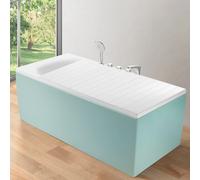 Copertura del bagno bordo della vasca da bagno pieghevole impermeabile antipolvere vassoio della vasca da bagno isolamento vasche da bagno in PVC pannello isolante durevole