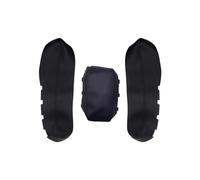 Copertura Del Bracciolo In Pelle Di Carbonio Per Civic 10th Gen 2016 2017 3 Pezzi Car Center Control Pad Cover Trim Allestimenti interni(Nero)