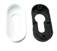 Copertura del cilindro della serratura in lega di alluminio Accessori hardware per porte piatte Big Zucca Split Serratura doppia copertura decorativa Set (1002)