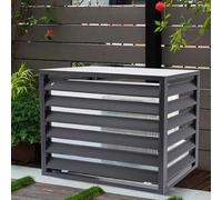 Copertura Del Condizionatore D'aria In Lega Di Alluminio Copertura Condizionatore Esterno Copri Motore Condizionatore Esterno Schermo Decorativo Per Aria Condizionata Recinzioni(Gray,100*50*70cm/40*20