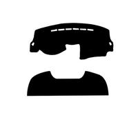 Copertura Del Cruscotto Pad Sole Parasole Cuscinetti Decorativi Isolanti Termici Per La Console Centrale Anteriore Posteriore Per Peugeot 207(Black)