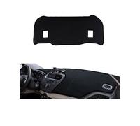 Copertura Del Cruscotto Pad Sole Per Ford Per Escort 2015-2020 Cuscinetto Decorativo Isolante Termico Per Console Centrale Anteriore E Posteriore(Black)