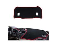 Copertura Del Cruscotto Pad Sole Per Ford Per Escort 2015-2020 Cuscinetto Decorativo Isolante Termico Per Console Centrale Anteriore E Posteriore(Red)