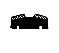 Copertura Del Cruscotto Pad Sole Per Jetta 2013-2023 Parasole Per Lunotto Posteriore E Tappetino Decorativo Isolante Termico(Black)