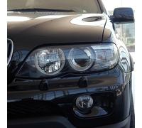 Copertura Del Faro Borsette Dell'automobile Lente Di Vetro Per BMW X5 E53 2004 2005 2006 2007 Destra Sinistra Sostituzione Paralume Trasparente Alloggiamento Fari Copriobiettivo(Sinistra)