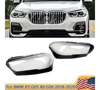 Copertura del faro Per BMW X5 X6 G05 G06 M Sport 2019 2020 2021 Faro Coperture Sinistra Destra Testa Della Lampada Paralume Lampada Auto Borsette