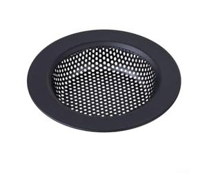 Copertura del filtro per lavello compatibile con lo smaltimento dei rifiuti con tecnologia di tenuta a ombrello per trattenere l'acqua e prevenire l'ostruzione dello scarico (filtro lavello nero)