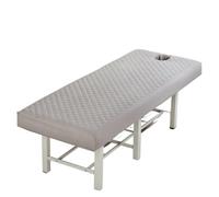 Copertura del lettino da massaggio Lettino da massaggio for salone di bellezza, tavolo trapuntato spesso, copriletto con lenzuolo completo foro for spa(Color8,70x180cm square head)