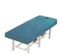 Copertura del lettino da massaggio Lettino da massaggio for salone di bellezza, tavolo trapuntato spesso, copriletto con lenzuolo completo foro for spa(Color9,80x190cm square head)
