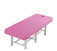 Copertura del lettino da massaggio Lettino da massaggio for salone di bellezza, tavolo trapuntato spesso, copriletto con lenzuolo completo foro for spa(Color6,70x180cm round head)