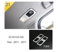 Copertura del pannello CD della console centrale interna dell'auto, decorazione delle prestazioni, adesivi, accessori compatibili con BMW X3 X4 F10 F25 F26 2011-2017(21 Type)