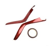 Copertura del pannello del cambio del timone sinistro, 2 pezzi, rivestimento in fibra di carbonio per Civic 2014 2019, struttura in ABS, progettata per un uso duraturo (rosso)