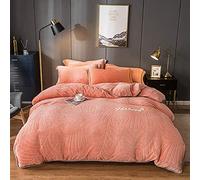 Copertura del piumone Doppio Vele Corallo in Inverno Foglio Pile Trapunta Francese Latte Flanella boschi di Letti Jade_1.2-135m (Giada Rosa 1,8 m Letto)