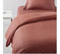 Copertura del piumone oggi essenziale - 140 x 200 cm - 1 persona - 100% di cotone - Terracotta