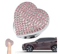 Copertura del pulsante di arresto 'del motore, Adesivo per pulsante Start con strass glitter per auto, Simpatico Start Stop per avviamento a chiave, interni per veicoli a forma di cuore