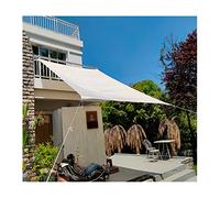Copertura del Sole Sun Shade Shade Sala Rectangle Ternura Solare a Telaio con 4 Corde Impermeabili al 98% Blocco UV 3x5m 4x6m per Il Gazebo da Piscina per Patio Balcone da Giardino, Bianco