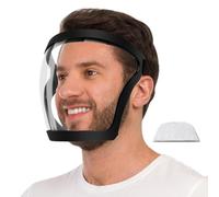 Copertura Del Viso - Copricapo Di Plastica Di Sicurezza | Maschera Per Polvere Di Scudo Faccia | Ingranaggio Di Protezione Del Design Di Tenuta In Silicone | Coperchio Protettivo Con Filtro Sostituibi