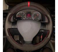 Copertura Del Volante Dell'automobile Della Pelle Scamosciata Genuina Per VW Per Golf 5 Mk5 Per Passat B6 Per Jetta Per Tiguan 2007-2011(5-Yellow)