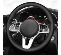 Copertura Del Volante Dell'automobile FAI DA TE In Pelle Artificiale Nera Per Mercedes Per Il Benz 2019-2020 GLC GLB 2020 CLS 2018-2020(Titanium Thread)