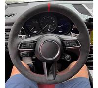 Copertura Del Volante Dell'automobile In Pelle Scamosciata Per P&orsche Per Taycan Per Boxste Per Panamera Per Macan Per Cayenne 718 911 9YA 971 Coprivolante Auto(Black Thread)