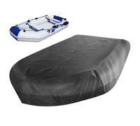 Copertura della barca 11x5x2ft 210D in tessuto Oxford Coperchio gonfiabile a residenza meteorologica Tarpaulin anti-poltine con cinghia di serraggio per kayak, d'acqua, nero, in kayak per intern