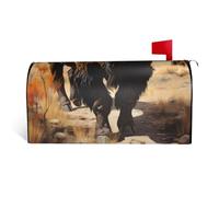 Copertura della cassetta delle lettere del gregge di bisonte nordamericano con chiusura magnetica 21x18 in decorazioni all'aperto durevoli per la stagione di festival