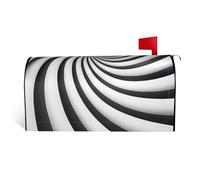 Copertura della cassetta delle lettere di Gif di illusione ottica a spirale con la chiusura magnetica 25.5x21 nelle decorazioni all'aperto durevoli per la stagione di festival